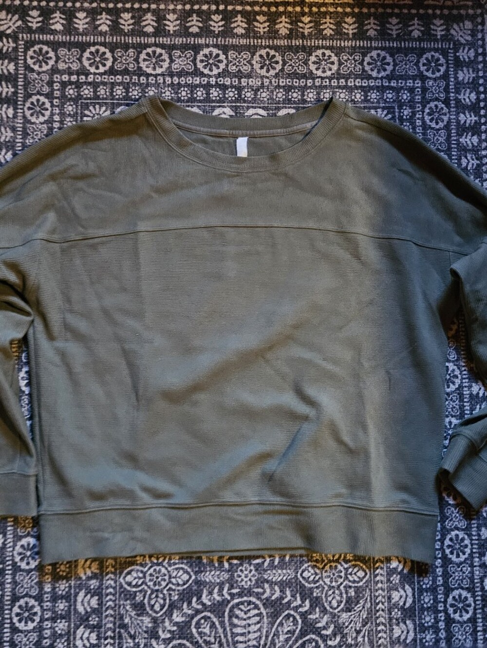 Women's Olive Green Crewneck Sweatshirt